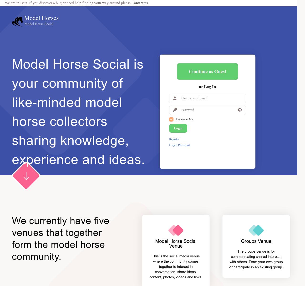 Modle Horse Social - Portal to the the model horse hobby.